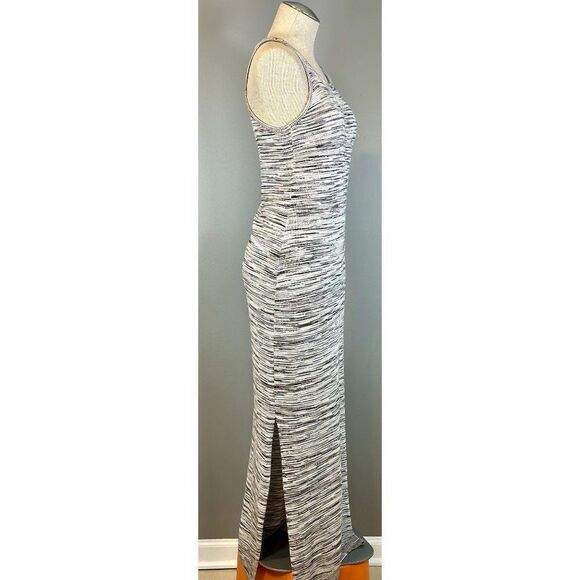 Splendid Space Dye Racer Back Knit Maxi Dress in Natural Multi Size M - Picture 3 of 6
